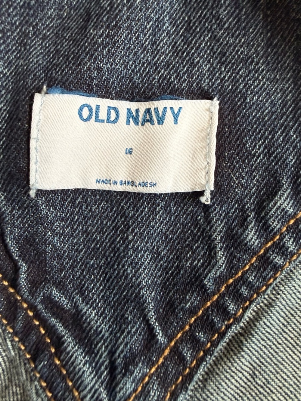 Women’s Old Navy Dark Blue Denim Overalls size 16 - Picture 3 of 6